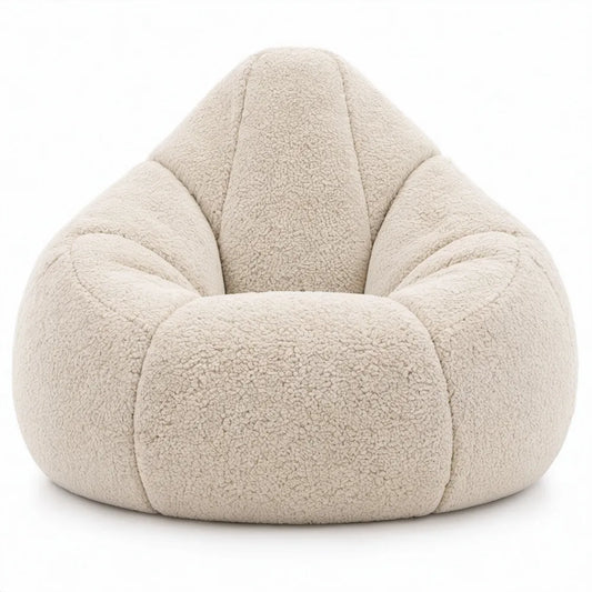 Teddy zitzakfauteuil Crème 90 x 90 x 70 cm